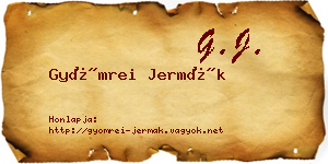 Gyömrei Jermák névjegykártya